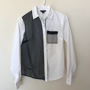 Abstract Color Block Top